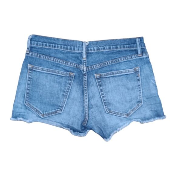 Gap 1969 Denim 3" Shorts Sz 27 Cut Off Blue Jeans - Picture 2 of 5